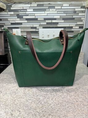 Portland Leather Bacalar large zip tote
